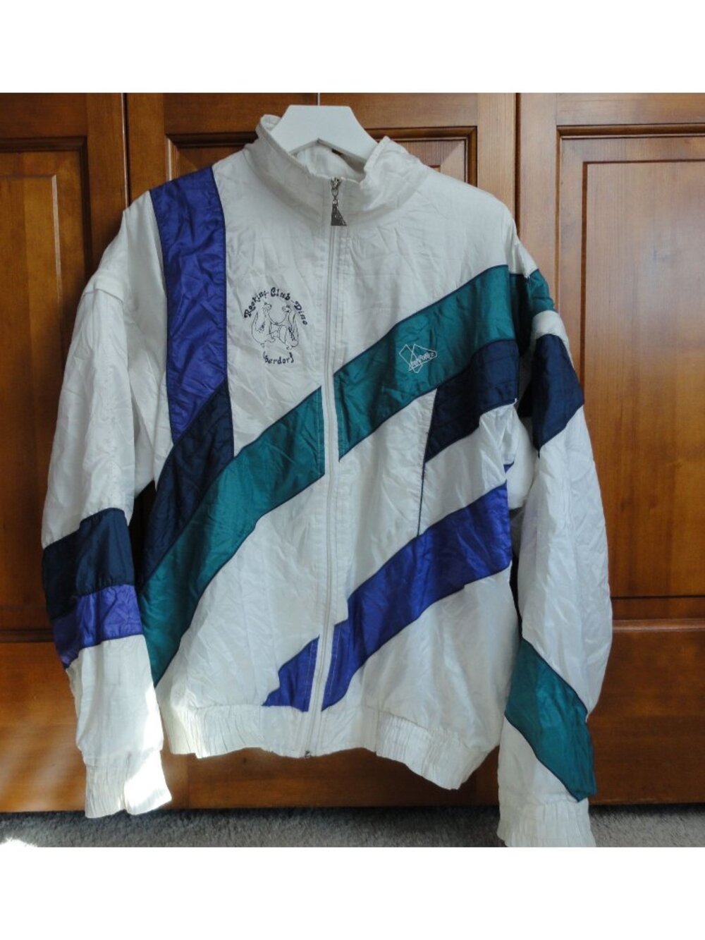 Vintage 90s Pandora Rocking Club Dino Oberdorf Windbreaker Jacket - Size L